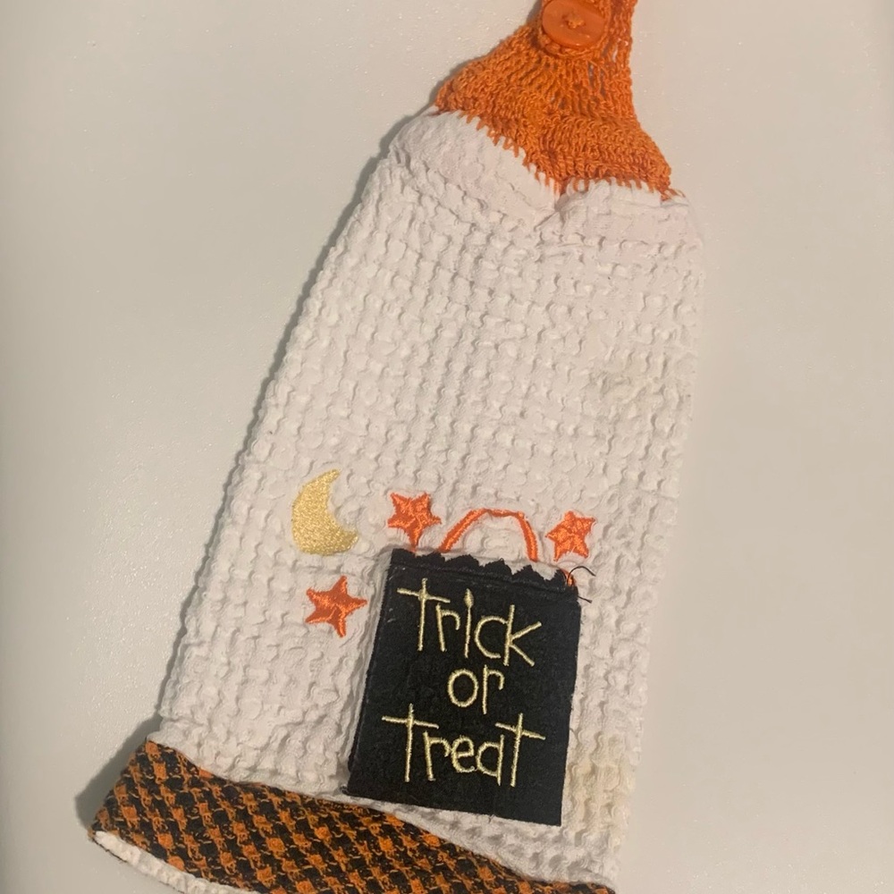 Halloween Trick or Treat Hanging Towel